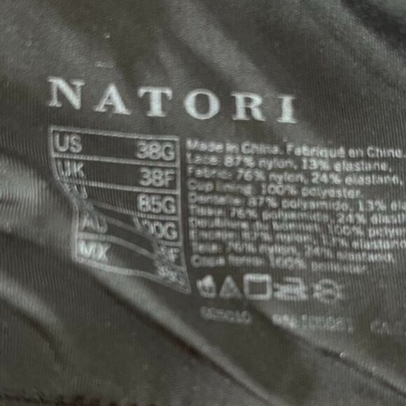 Natori Comfort Evolution Full Fit Memory Foam Convertible Underwire Bra Black 38 - Picture 8 of 10